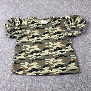 Anthropologie Velvet By Graham & Spencer Camouflage Fleece Shirt Women’s Sz Med